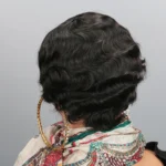 Short Finger Wave Wig Human Hair Pixie Cut for Women