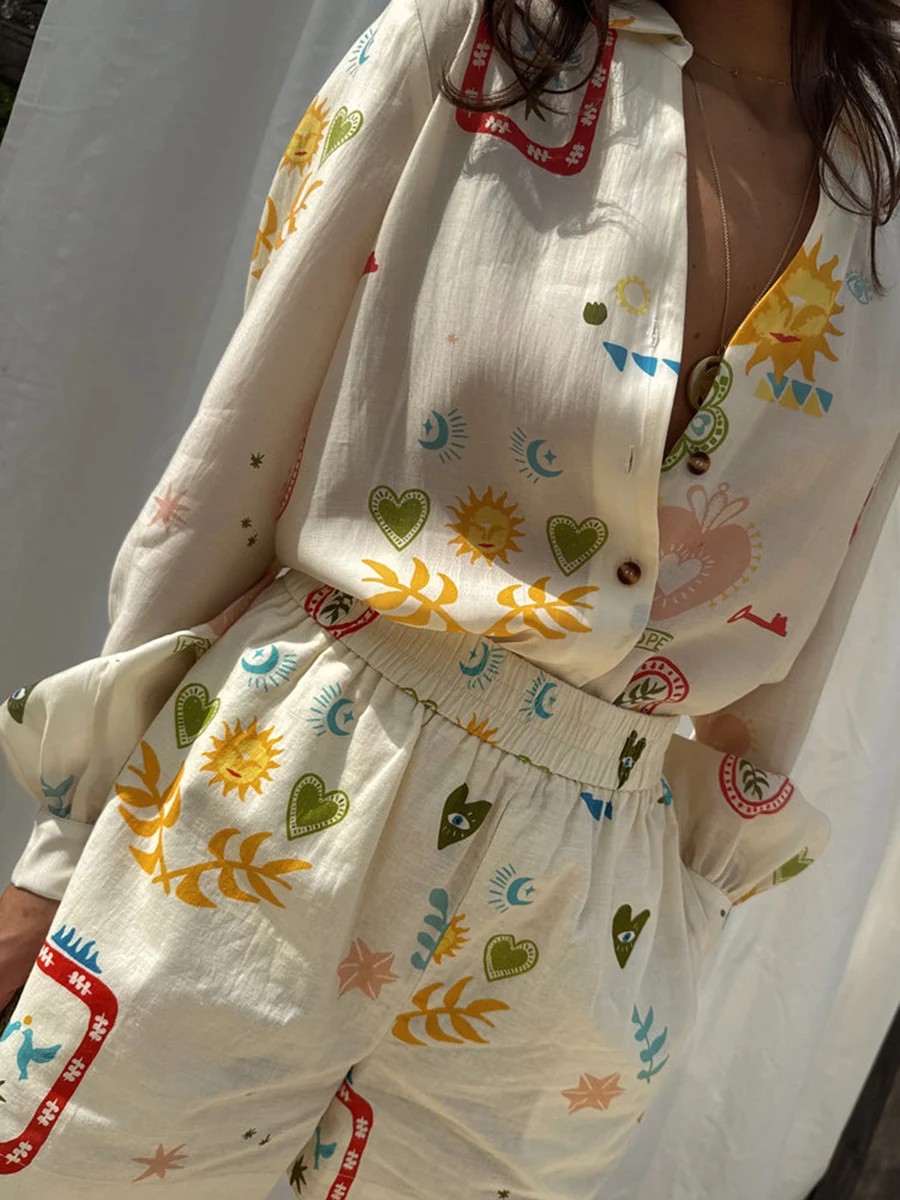 Women's Floral Print 2 Piece Set Off Shoulder Crop Top and Pants Women's Floral Print 2 Piece Set Off Shoulder Crop Top and Pants