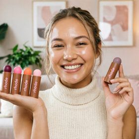 rhode lip gloss pocket blush lip and cheek hydrating stick natural cream blush