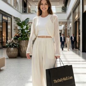 wide leg pants women high waisted pleated elastic casual