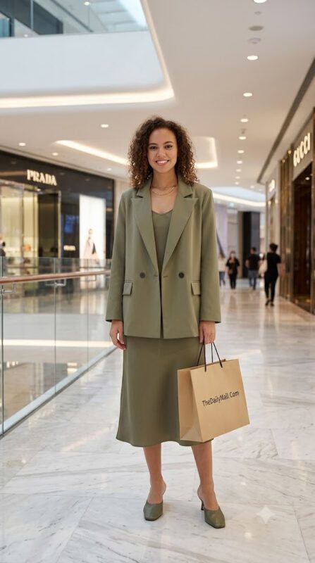 Work Clothes for Women Double Breasted Blazer Office Jacket with Pockets 10 Work Clothes for Women Double Breasted Blazer Office Jacket with Pockets